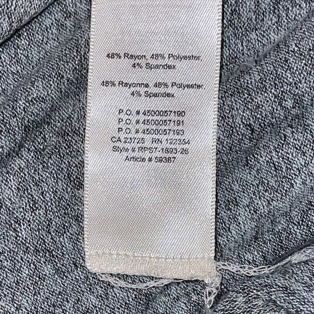 Aritzia Wilfred Free Marbled Grey Bayne Off The Shoulder Cropped Tee Size Medium - Picture 9 of 9